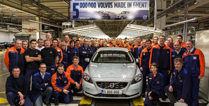 Pet miliona Volvo vozila iz pogona Ghent