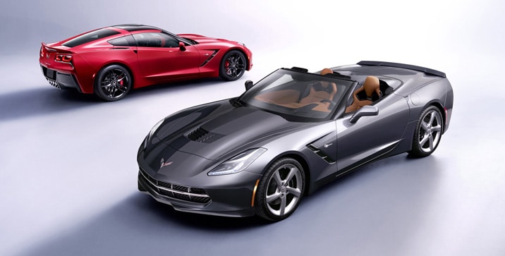 Chevrolet Corvette Stingray convertible and coupe