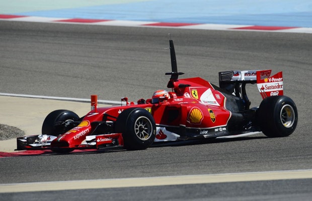 ferrari raikkonen bahrain test 2014