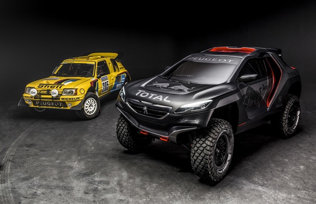 Peugeot 2008 DKR and 205 T16
