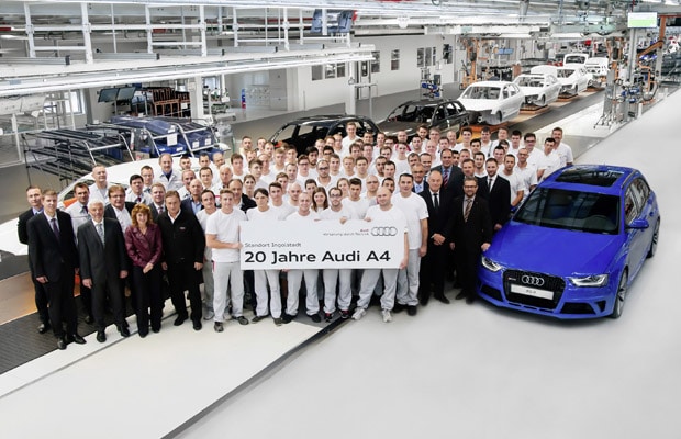 Produktionsjubilaeum:  20 Jahre Audi A4 am Standort Ingolstadt