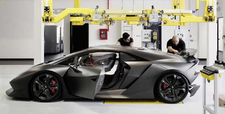 Lamborghini Sesto Elemento Production