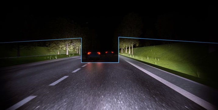Sigurnija i ugodnija nocna voznja sa inovativnim Volvo      dugim svjetlima 2