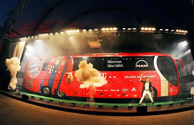 Novi timski autobus FC Bayern Munchen - Autobus MAN 01