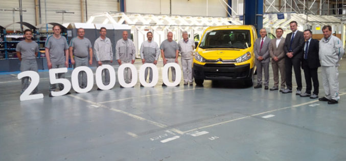 Citroën Jumpy „La Poste” ima čast biti 2.500.000 vozilo proizvedeno u tvornici Sevelnord