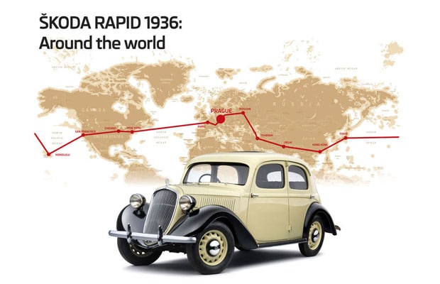 skoda rapid typ 901 put oko svijeta 1935