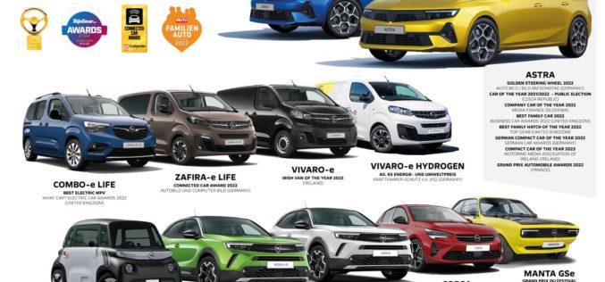 Nagrađena Opelova vozila u 2022: Od Astre do Zafire-e Life